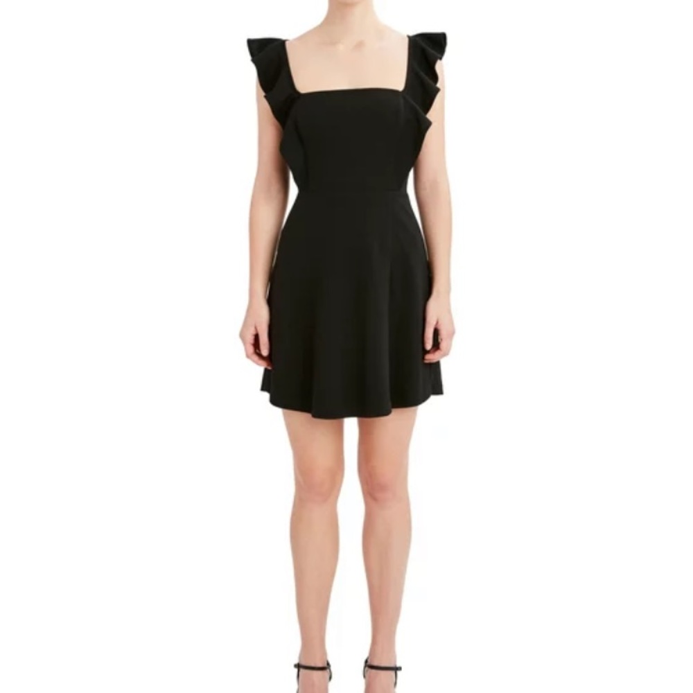 BCBG Paris, Black ruffle dress‎